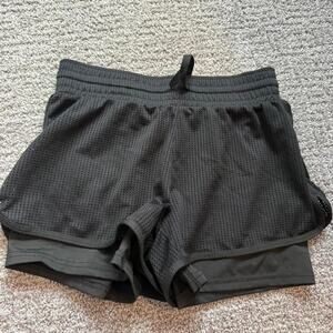 Black athletic shorts